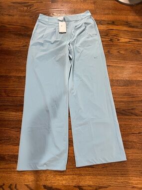 Nike Sportswear Women's Mid-Rise Wide-Leg Track Pants (Celestine Blue/Sail/Sail)